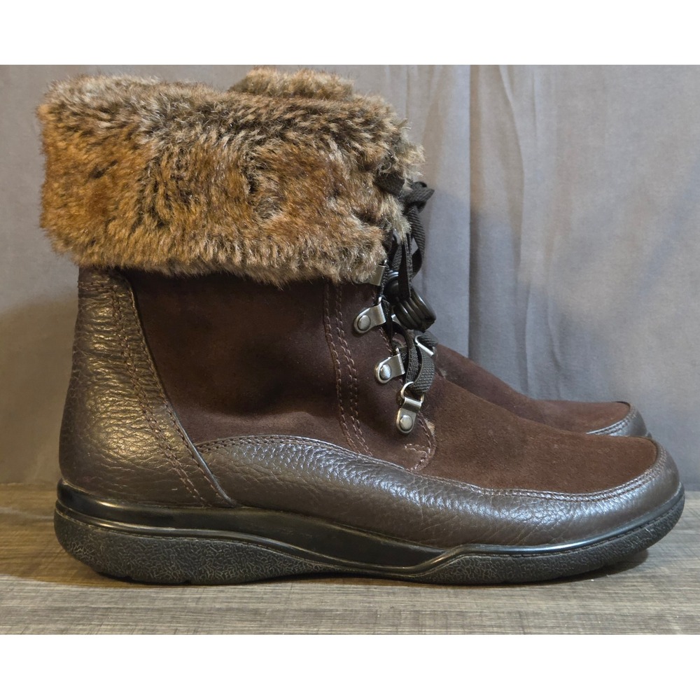Clarks Kearns Ramsey Ankle Boots Womens Size 9 Wide Brown
